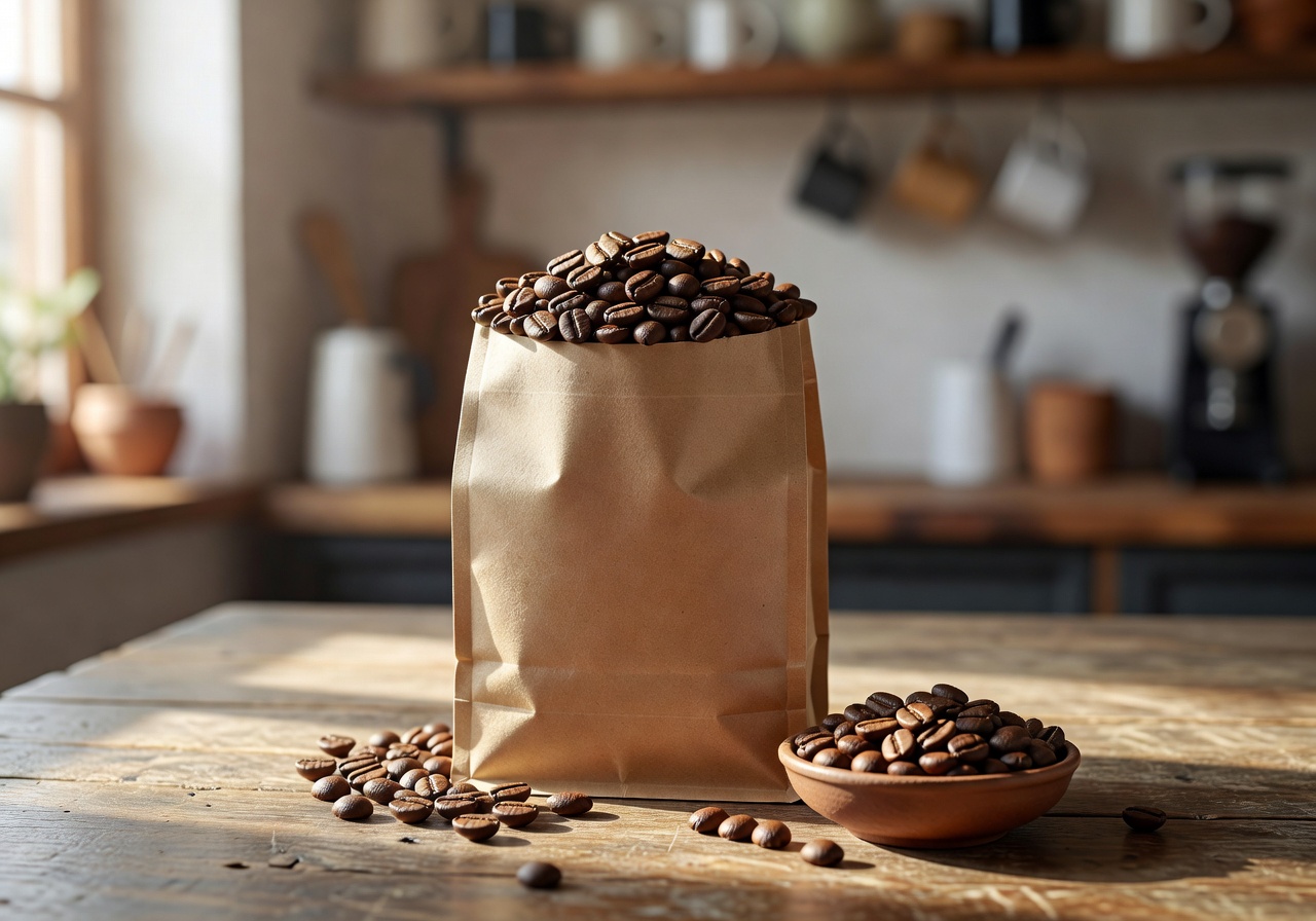 Bag of Hummismilerc single origin Ethiopia Yirgacheffe beans